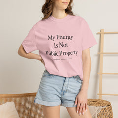 My Energy Is Not Public Property T-Shirt | Boundary Setting Tee, Self Respect Shirt, Mental Health Quote Tee, Introvert Gift