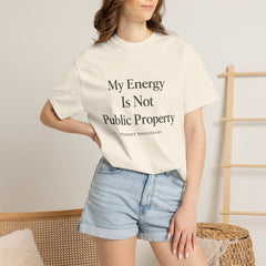 My Energy Is Not Public Property T-Shirt | Boundary Setting Tee, Self Respect Shirt, Mental Health Quote Tee, Introvert Gift